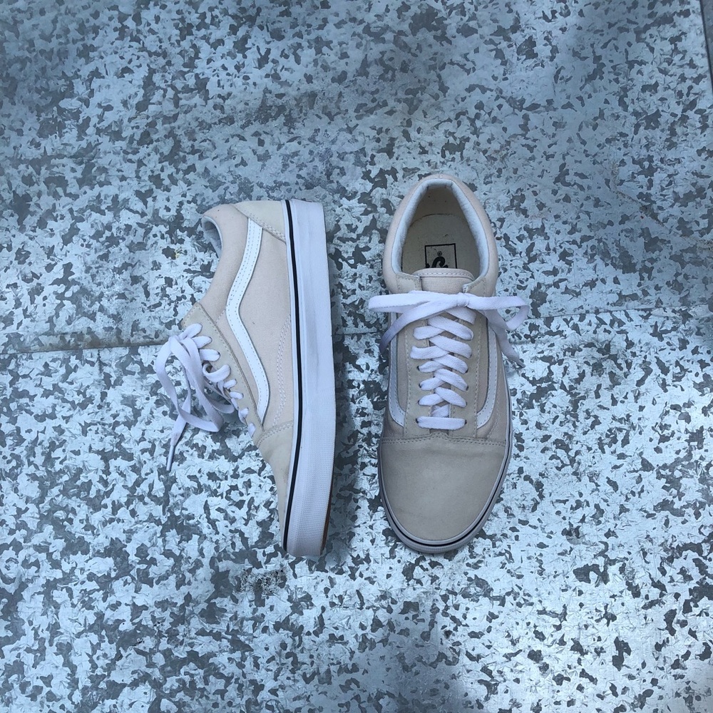 Cream Old Skool Vans